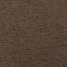 Taburet, maro, 45x29,5x39 cm, textil  piele ecologica Rjava in temno rjava