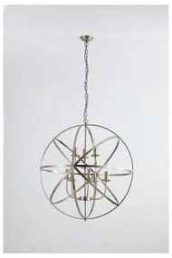 Searchlight 2478-8AB - Candelabru suspendat ORBIT cu lanț, 8xE14/60W/230V, alamă