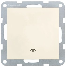 Intrerupator cruce 10A, IP20, Bej, Panasonic Karre Plus 55