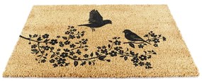 Covoraș de intrare din fibre de nucă de cocos 40x60 cm Birds On a Tree – Artsy Doormats