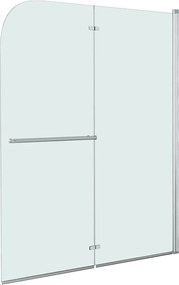 vidaXL Cabină de duș pliabilă, 2 panouri, 120 x 140 cm, ESG