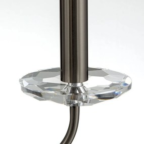 Candelabru stil clasic cu cristal K9 ARIANE 6L nickel inchis