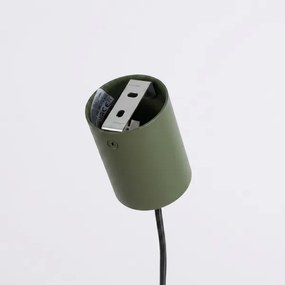 Sollux SL.2714 - Lustră suspendată pe cablu KARBON 4xGU10/10W/230V verde