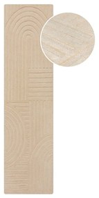 Covor de lână bej 60x230 cm Zen Garden - Flair Rugs