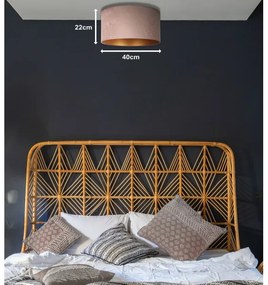 Duolla - Plafonieră ROLLER 1xE27/15W/230V d. 40 cm bej/auriu