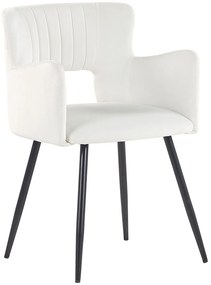 Set 2 buc scaune de sufragerie Shelba (alb) . 1075764