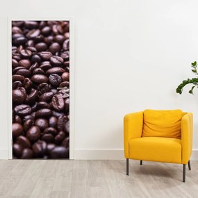 Fototapet pentru ușă - Boabe de cafea (95x205cm)