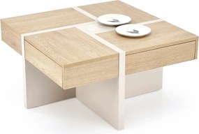 Masuta cafea SEVILLA S, stejar cremona/casmir, PAL, 80x80x43 cm