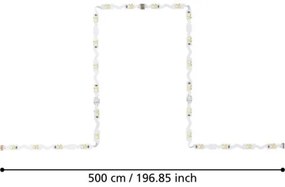Bandă LED dimabilă 5m LED/23W/24/230V 2700-6500K Eglo 99722 + telecomandă