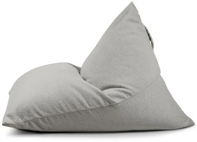 Fotoliu bean bag gri deschis cu tapițerie din țesătură bouclé Razz – SLOWDOWN