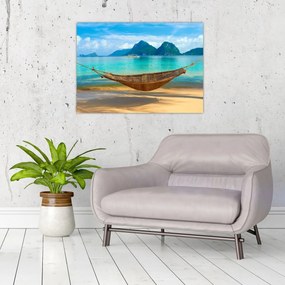 Tablou - Hamac pe plajă 3 (70x50 cm)