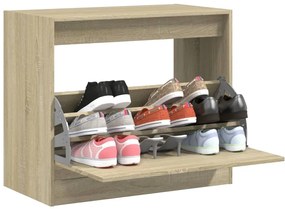 vidaXL Pantofar, stejar sonoma, 80x42x69 cm, lemn prelucrat