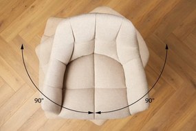 Set 2 scaune de bar pivotante Papillon bej