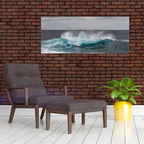 Tablou - Valuri pe ocean (120x50 cm)