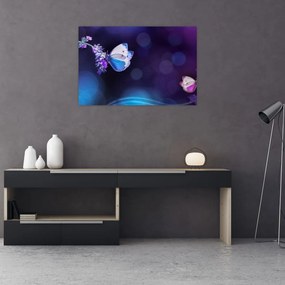 Tablou - Flutute în lavandă (90x60 cm)