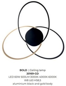 Lustra aplicata LED design modern BOLD