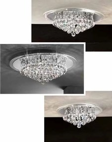 Plafoniera eleganta cristal K9 diam. 50cm Gloria DLU 2378/6/50 gold OR