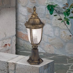 Stalp iluminat exterior IP23 H51cm August AL 11-1121/1 Patina OR