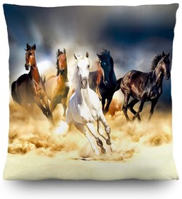 Pernă Horses, 45 x 45 cm