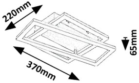 Rabalux 71380 - Plafonieră LED ELLINOR/24W/230V 3000K