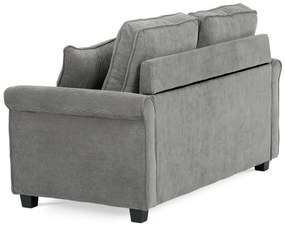 Canapea cu două locuri ASB-4170 GREY2, manșetă,gri