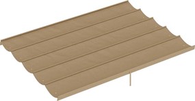 Outsunny Acoperiș de Schimb pentru Pergolă cu 10 Orificii de Drenaj, Permeabil, 4x3 m, Bej | Aosom Romania