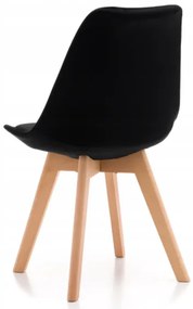 Scaune de sufragerie 4buc stil scandinav Black Glamor