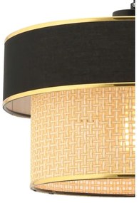 Lustră pe cablu ERO 1xE27/60W/230V negru/bej