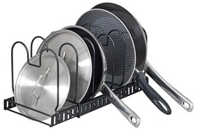 Suport veselă bucătărie Wenko Basic, negru