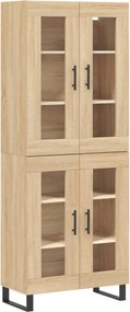 vidaXL Dulap înalt, stejar sonoma, 69,5x34x180 cm, lemn compozit