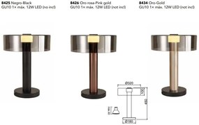 Veioza, Lampa de masa design modern Gin Large auriu-roze