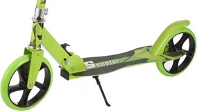 Trotineta copii si adolescenti NOVOKIDS™ Storm EVO PRO, Maxim 100 kg, Functie Super Brake, Maner reglabil pe inaltime, Diametru roata 200 mm, Verde