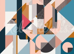 Fototapet, Retro Shapes, Multi, Rebel Walls