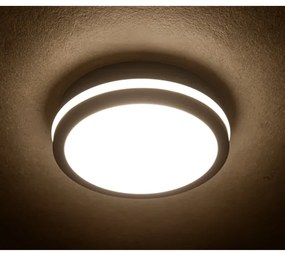 Plafonieră LED Kanlux 38789 BENO LED/12/18W/230V 3000/3500/4000K IP65 antracit