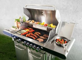 Grătar cu gaz G21 Florida BBQ Premium line, 7 arzătoare + reductor gratuit