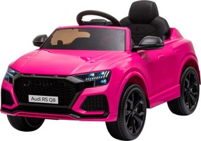 HOMCOM Mașină Electrică pentru Copii Audi RS Q8, 6V, 2 Motoare, Telecomandă, PP, 101x62x51 cm, Roz | Aosom Romania