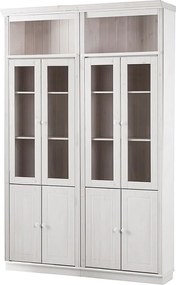 Vitrină albă din lemn de pin 148x223 cm Anita – Støraa