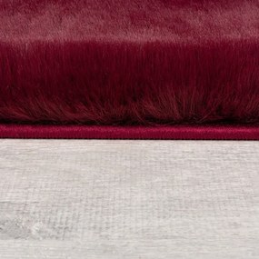 Blană burgundy sintetică 80x150 cm Ivy Luxury Fur – Flair Rugs