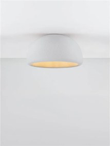 Lustra aplicata tavan cu textura granulata Davo 43cm, gri piatra