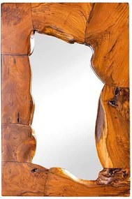 Oglinda solida din lemn de tec MOSAIC 90cm