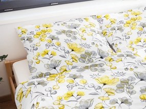 Lenjerie de pat crep cu frunze