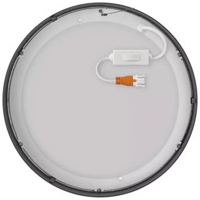 Plafonieră LED/21W/230V 3000/3500/4000K d. 22,5 cm neagră