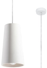 Plafonieră din ceramică Sollux Armica, alb