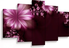 Tablou cu abstracție - flori (150x105 cm)