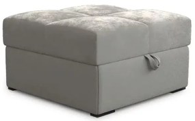 Taburet crem ZENOVA cu spatiu de depozitare 65x65 cm