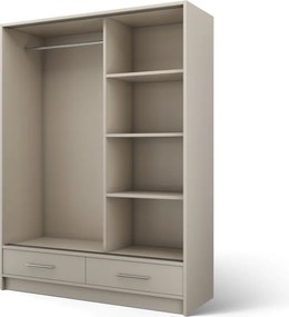 Dulap cu uși glisante Estantte II, 150x60x200 cm – Cashmere