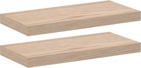 vidaXL Rafturi plutitoare, 2 buc., 50x23,5x4 cm, lemn prelucrat