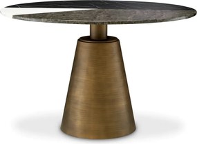 Masa Rotunda LUX din Otel, Marmura Artificiala, Tricolori 120cm