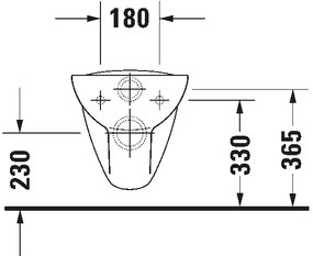 Duravit 25350900002 - Vas WC suspendat D-CODE, ceramică, alb lucios