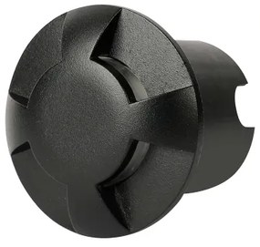 Brilagi - Lampă LED de exterior încastrabilă GROUNDRAY LED/1W/230V, neagră, IP67